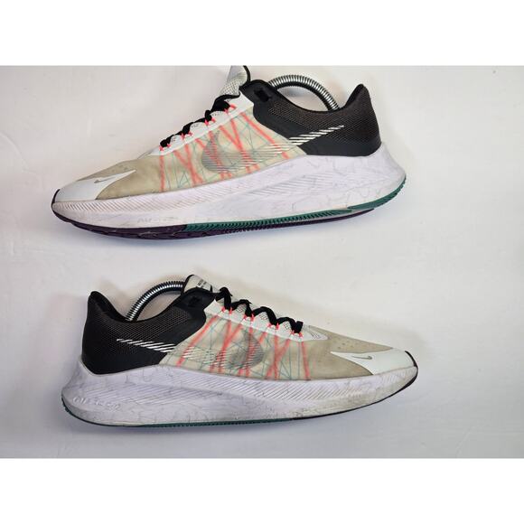 Nike Womens Zoom Winflo 8 CW3421-103 White Running Shoes Sneakers Size 9 - Picture 2 of 7